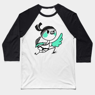 Ari The Ninja Bird Baseball T-Shirt